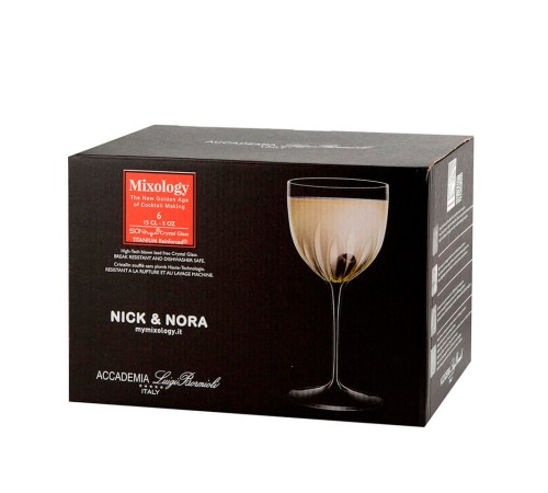 Набор рюмок для ликёра и крепких напитков Luigi Bormioli Mixology Nick & Nora 6 шт.