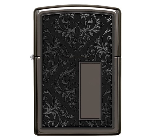 Зажигалка ZIPPO Лучшая цена 2022 с покрытием Black Ice®, латунь/сталь, чёрная, 38x13x57 мм
