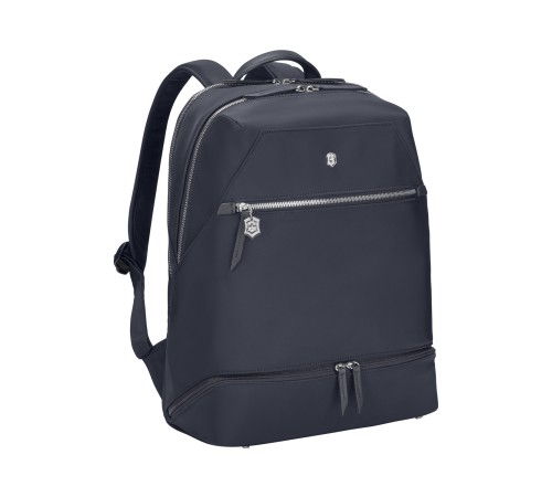 Рюкзак VICTORINOX Victoria Signature Deluxe Backpack, синий, нейлон/кожа, 32x18x39 см