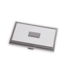 Визитница Pierre Cardin. Корпус - металл, иск. кожа. Размер 9,3 х 6,0 х 0,8 см. Цвет - белый.