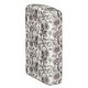 Зажигалка ZIPPO Skeleton с покрытием Glow in the Dark Green, латунь/сталь, серая, 38x13x57 мм