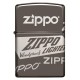 Зажигалка ZIPPO Classic с покрытием Black Ice®, латунь/сталь, чёрная, глянцевая, 38x13x57 мм