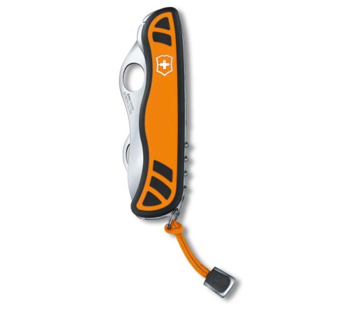 Нож перочинный VICTORINOX Hunter XS, 111 мм, 5 функций, с фиксатором лезвия, оранжевый с чёрным
