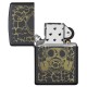 Зажигалка ZIPPO Skull Gas Mask с покрытием Black Matte, латунь/сталь, чёрная, матовая, 38x13x57 мм