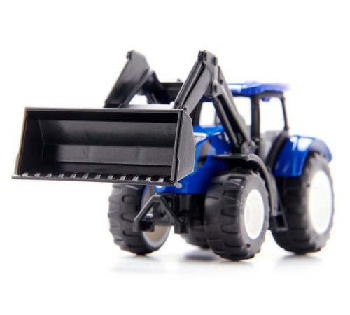 Трактор Siku 1396 New-Holland TTV 7150, с фронтальным погрузчиком, синий