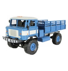 Радиоуправляемая машина MN MODEL ГАЗ-66 грузовая (синяя) 4WD 2.4G 1/16 RTR