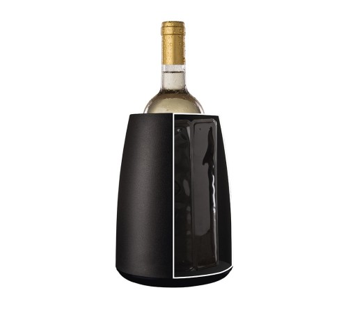 Охладительное ведёрко для вина Vacu Vin Elegant, чёрное
