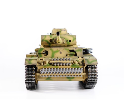Р/У танк Taigen 1/16 Panzerkampfwagen III (Германия) дым, свет (для ИК боя) V3 2.4G RTR камуфляж
