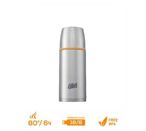 Термос Esbit ISO, новый дизайн, cтальной-оранжевый, 0.5 л, ISO500ML