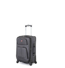 Чемодан SWISSGEAR SION, серый, полиэстер 750x750D добби, 37x22x60 см, 35 л