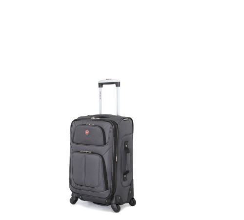 Чемодан SWISSGEAR SION, серый, полиэстер 750x750D добби, 37x22x60 см, 35 л