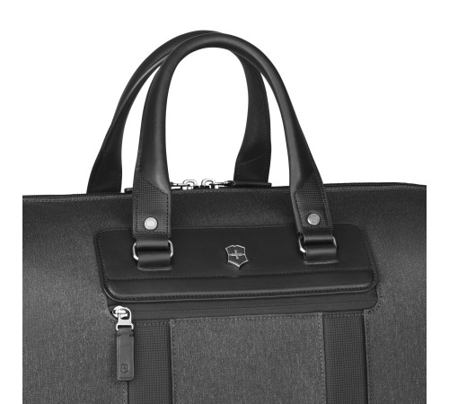 Дорожная сумка VICTORINOX Architecture Urban 2 Weekender, серый, полиэстер/кожа, 24x56x30 см, 45 л