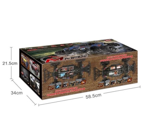 Радиоуправляемый монстр Remo Hobby MMAX PRO (красный) Li-Po 4WD 2.4G 1/10 RTR