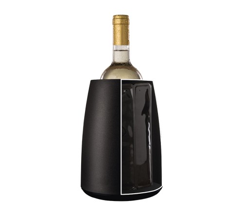 Охладительное ведёрко для вина Vacu Vin Elegant, чёрное