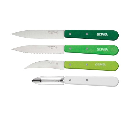 Набор ножей Opinel Les Essentiels Primavera, нержавеющая сталь, (4 шт./уп.), 001709