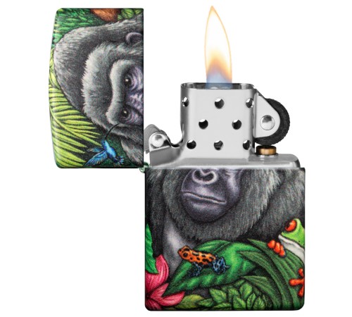 Набор из двух зажигалок ZIPPO Загадки леса с покрытием Glow-in-the-Dark Green, зелёные, глянецевые