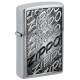 Зажигалка ZIPPO с покрытием Brushed Chrome, латунь/сталь, серебристая, 38x13x57 мм