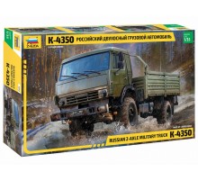 Сборная модель ZVEZDA Российский двухосный грузовой автомобиль К-4350, 1/35