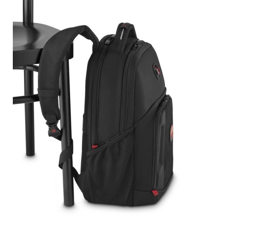 Рюкзак WENGER PlayerMode 15.6”, чёрный, 100% полиэстер, 30х23х46 см, 20 л