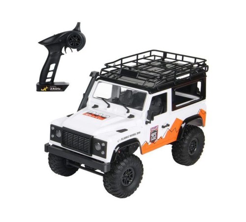 Радиоуправляемая машина MN MODEL английский внедорожник Defender  D90 (белый) 4WD 2.4G 1/12 RTR