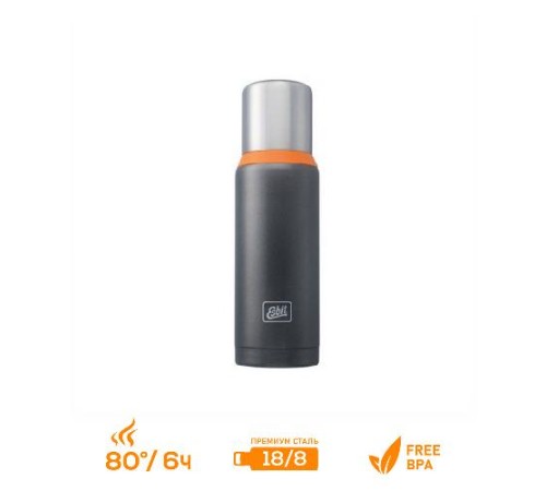 Термос Esbit VF1000DW-GO, темно-серый (оранжевый), 1 л
