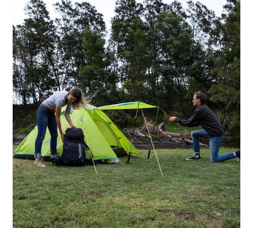Палатка Naturehike P-Series NH18Z033-P 210T/65D, трехместная, светло-зеленая, 6975641887492