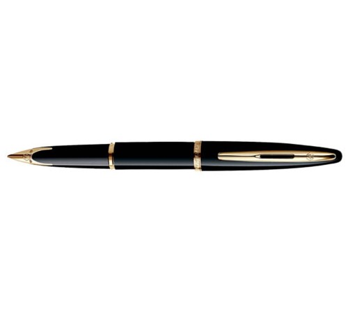 Перьевая ручка Waterman Carene Black Sea GT. Перо - золото 18К.Детали дизайна: позолота.
