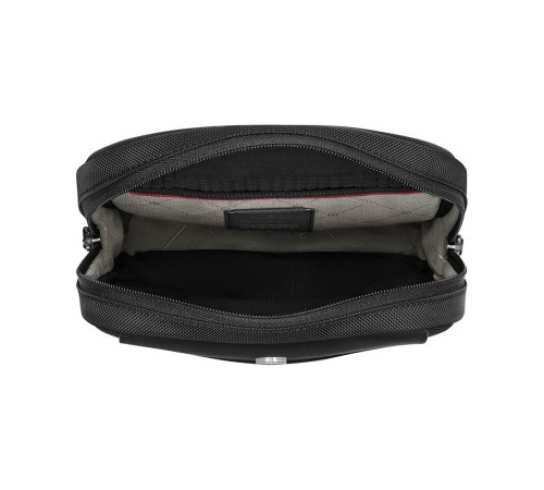 Сумка через плечо VICTORINOX Architecture Urban2 Crossbody Bag, черный, полиэстер/кожа, 22x9x28 см, 6 л