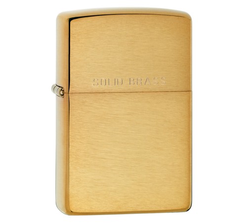 Зажигалка ZIPPO с покрытием Brushed Brass, латунь/сталь, золотистая, матовая, 38x13x57 мм