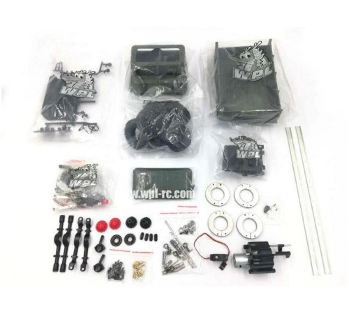 Радиоуправляемая машина WPL ГАЗ-66 грузовая (зеленая) 4WD 2.4G 1/16 KIT