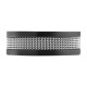 Кольцо ZIPPO Mesh Band Ring, чёрно-серебристое, с сетчатым орнаментом, сталь, диаметр 19,7 мм