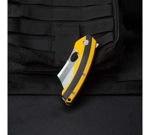 Нож Bestech Skirmish сталь D2, рукоять G10 черно-желтая