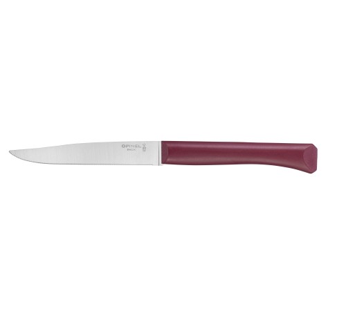 Нож столовый Opinel N°125, полимерная ручка, нерж, сталь, темно-красный. 002196