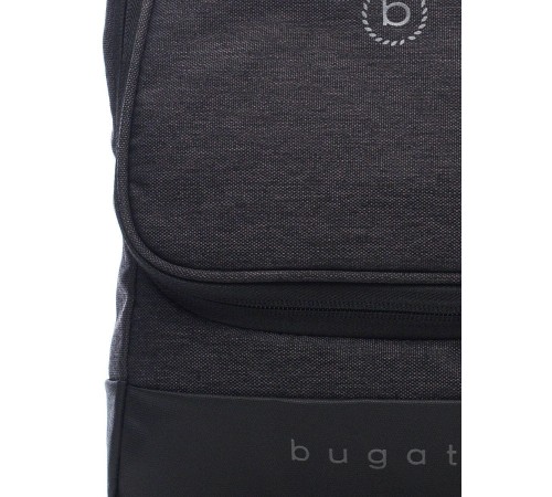 Несессер дорожный BUGATTI Universum, графитовый, полиэстер меланж/тарпаулин, 22х7х21 см, 2 л