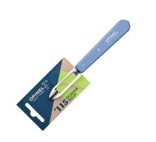 Нож для чистки овощей Opinel №115, деревянная рукоять, нержавеющая сталь, синий, блистер, 001932