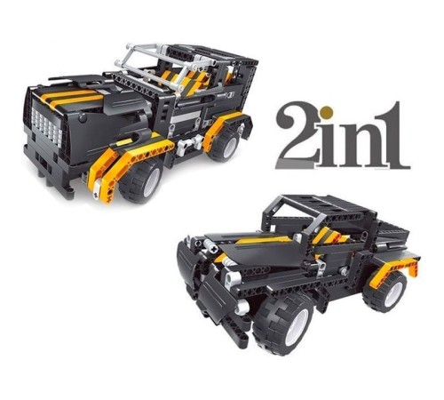 Р/У конструктор Qihui Mechanical Master 2 в 1 Джип и Пикап (509 деталей)