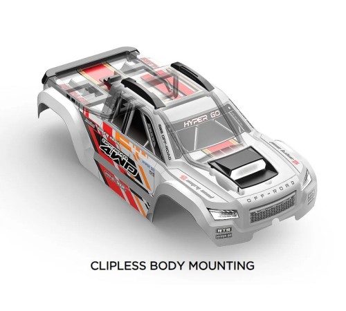 Радиоуправляемый монстр MJX Hyper Go 10208 (черный) Brushless 4WD 2.4G LED 1/10, без ЗУ и акб