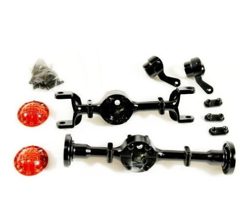 Корпуса мостов WPL 4x4, металл для моделей B-14, B-24, C-14, C-24