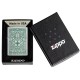 Зажигалка ZIPPO Luck Design с покрытием Brushed Chrome, латунь/сталь, серебристая, 38x13x57 мм