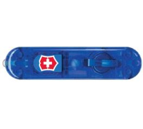 Передняя накладка для ножей VICTORINOX SwissLite 58 мм, пластиковая, полупрозрачная синяя