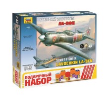 Сборная модель ZVEZDA Советский истребитель Ла-5ФН, подарочный набор, 1/48