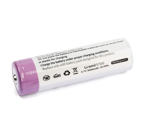 Аккумулятор SKYWOODS 21700, 5000mAh, 1000 циклов перезарядки
