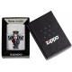 Зажигалка ZIPPO Cross, Queen & Skull с покрытием Brushed Chrome, серебристая, 38x13x57 мм