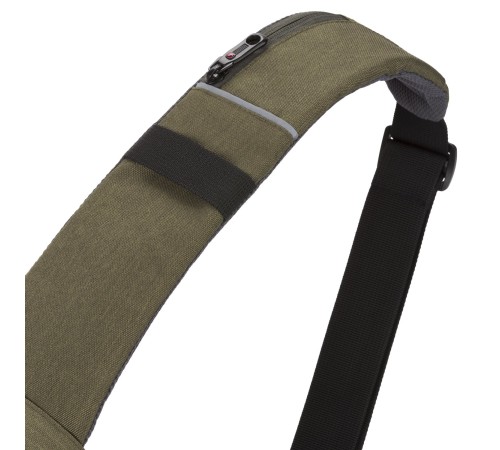 Рюкзак-антивор SWISSGEAR, хаки, Heather 600D, 21 x 12,5 x 34 см, 8,5 л