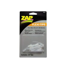 Наконечники ZAP Flexi Tips для бутылочек, отрезать после застывания, 24шт./уп. (bag)