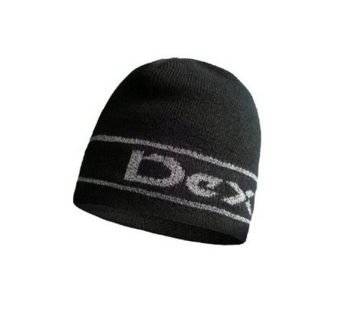 Шапка водонепроницаемая Dexshell, черная с надписью L/XL 58-60 см