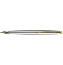 Шариковая ручка Waterman Hemisphere Essential Stainless Steel GT. Детали дизайна - позолота 23К