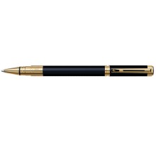 Роллерная ручка Waterman Perspeсtive Black GT. Корпус и колпачок: лакированная латунь.
