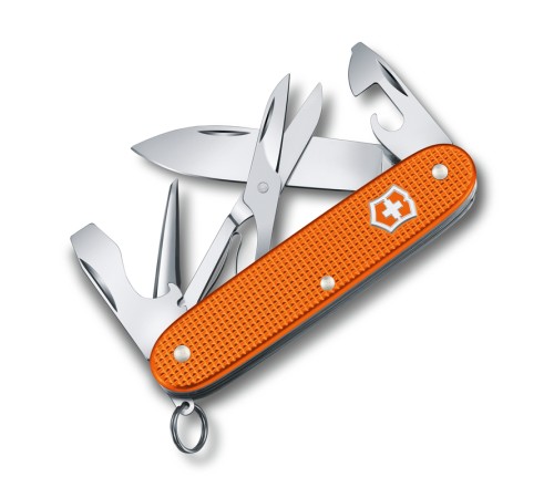 Нож Victorinox Pioneer X Alox LE 2021, 93 мм, 9 функций, алюминиевая рукоять, оранжевый