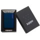 Зажигалка ZIPPO Classic с покрытием Navy Matte, латунь/сталь, синяя, матовая, 38x13x57 мм